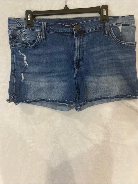 Rock & Republic Pants - Rock & Republic Distressed Blue Denim Shorts US 16